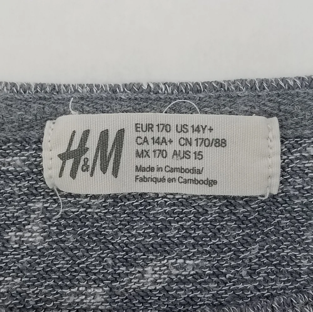 H & M Fine-knit Unicorn Popcorn Rainbow Printed Sweater